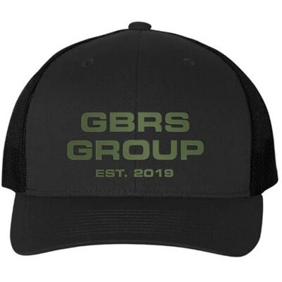 GBRS GROUP INSTRUCTOR TRUCKER HAT – ANNIVERSARY EDITION GBRS GROUP ANNIV ED. INSTRUCTOR TRUCKER HAT BLACK