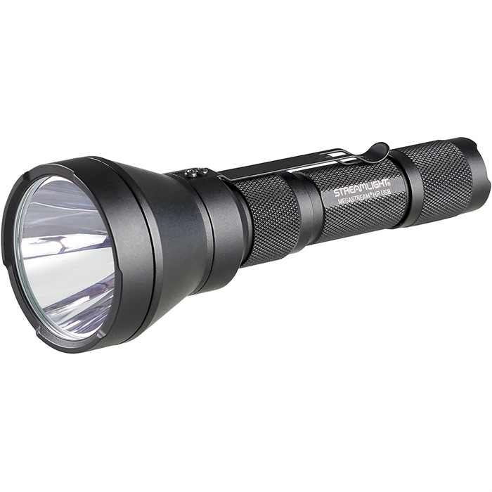 MEGASTREAM® HP USB RECHARGEABLE FLASHLIGHT MEGASTREAM HP USB RECHARGEABLE FLASHLIGHT 1,350 LUMEN BLACK