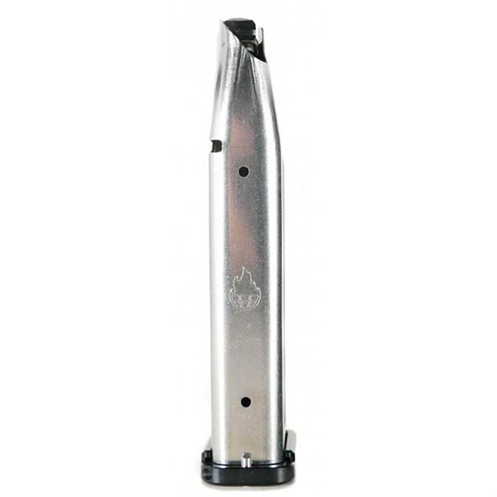Atlas Gunworks 23 Round 9MM Premium Magazine (Competition, 140mm, SS, Red) Atlas Gunworks 23 Round 9MM Premium Magazine (Competition, 140mm, SS, Red)