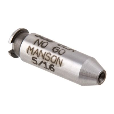MANSON PRECISION RIMLESS CARTRIDGE HEADSPACE GAUGE 221 REMFIREBALL/300 AAC BLACKOUT NO GO GA HEADSPACE GA STEEL
