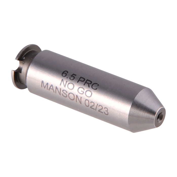 MANSON PRECISION RIMLESS CARTRIDGE HEADSPACE GAUGE 6.5 PRC NO-GO GAUGE HEADSPACE GAUGE STEEL MANSON PRECISION RIMLESS CARTRIDGE HEADSPACE GAUGE 6.5 PRC NO-GO GAUGE HEADSPACE GAUGE STEEL