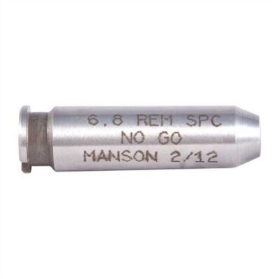 MANSON PRECISION RIMLESS CARTRIDGE HEADSPACE GAUGE 6.8MM REMINGTON SPC NO-GO GAUGE HEADSPACE GAUGE STEEL