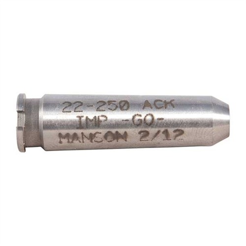 MANSON PRECISION RIMLESS CARTRIDGE HEADSPACE GAUGE 22-250 ACKLEY IMPROVED GO GAUGE HEADSPACE GAUGE STEEL MANSON PRECISION RIMLESS CARTRIDGE HEADSPACE GAUGE 22-250 ACKLEY IMPROVED GO GAUGE HEADSPACE GAUGE STEEL