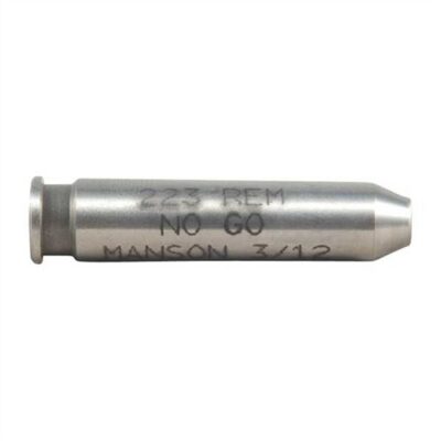 MANSON PRECISION RIMLESS CARTRIDGE HEADSPACE GAUGE 223 REMINGTON NO-GO GAUGE STEEL