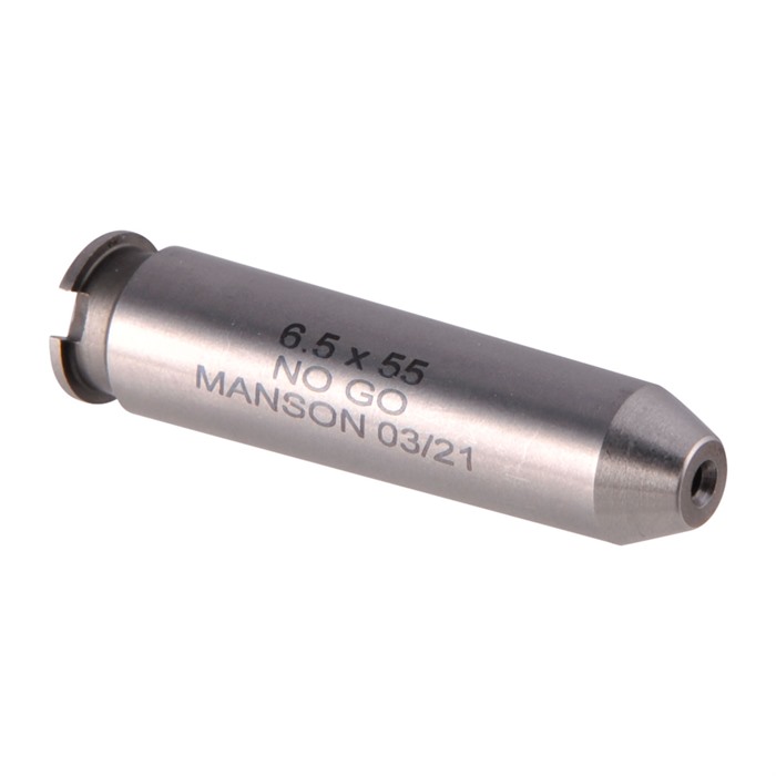 MANSON PRECISION RIMLESS CARTRIDGE HEADSPACE GAUGE 6.5X55MM SWEDE NO GO GAUGE STEEL MANSON PRECISION RIMLESS CARTRIDGE HEADSPACE GAUGE 6.5X55MM SWEDE NO GO GAUGE STEEL
