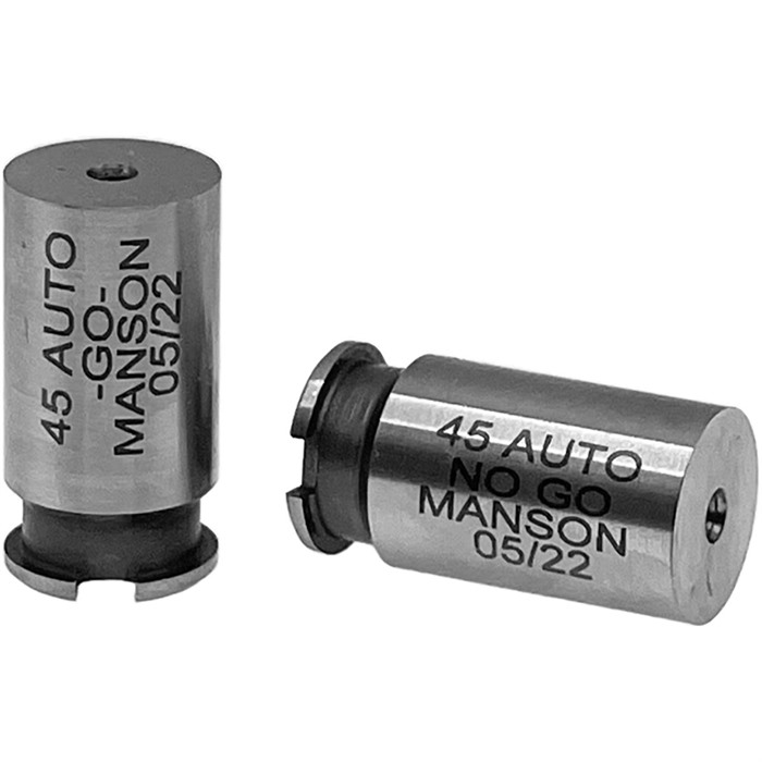 MANSON PRECISION RIMMED CARTRIDGE HEADSPACE GAUGE NO GO GAUGE FITS .45 ACP STEEL MANSON PRECISION RIMMED CARTRIDGE HEADSPACE GAUGE NO GO GAUGE FITS .45 ACP STEEL