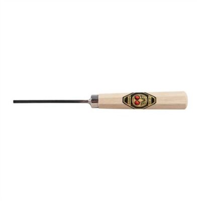 TWO CHERRIES CHISEL CHISEL, STRAIGHT WITH WOOD HANDLE, 4MM