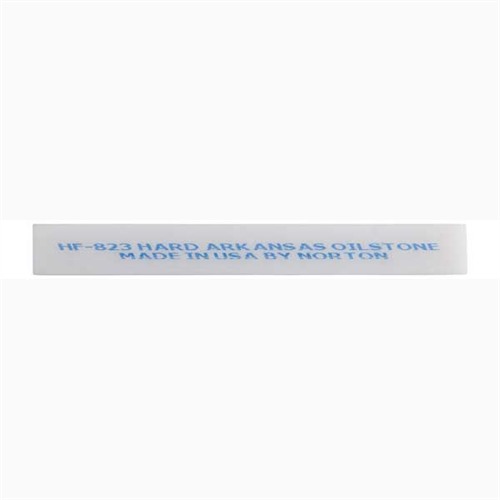 NORTON PREMIUM HARD ARKANSAS STONES ARKANSAS STONE, FLAT HF-823, HAND, 3” X 3/8” X 1/8” NORTON PREMIUM HARD ARKANSAS STONES ARKANSAS STONE, FLAT HF-823, HAND, 3” X 3/8” X 1/8”