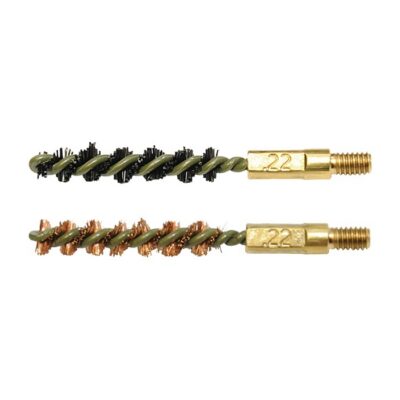 BORE BRUSH 2PK NYLON/BRONZE 22 CALIBER BORE BRUSH 2/PACK