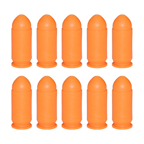 SAF-T-TRAINERS DUMMY ROUNDS 45 AUTO ORANGE DUMMY ROUNDS 10/PACK SAF-T-TRAINERS DUMMY ROUNDS 45 AUTO ORANGE DUMMY ROUNDS 10/PACK