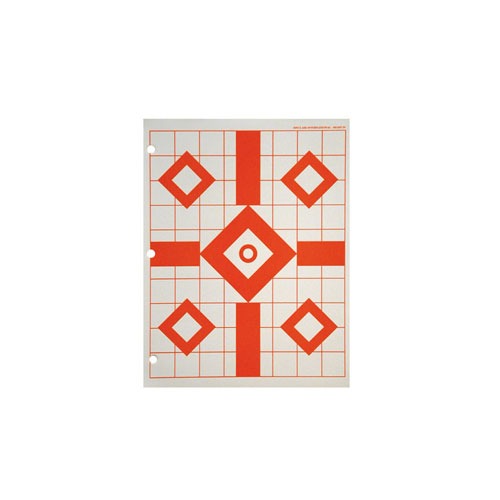 Sinclair Fluorescent Sight-in Target (25) FLUORESCENT SIGHT-IN TARGETS 25 PACK Sinclair Fluorescent Sight-in Target (25) FLUORESCENT SIGHT-IN TARGETS 25 PACK