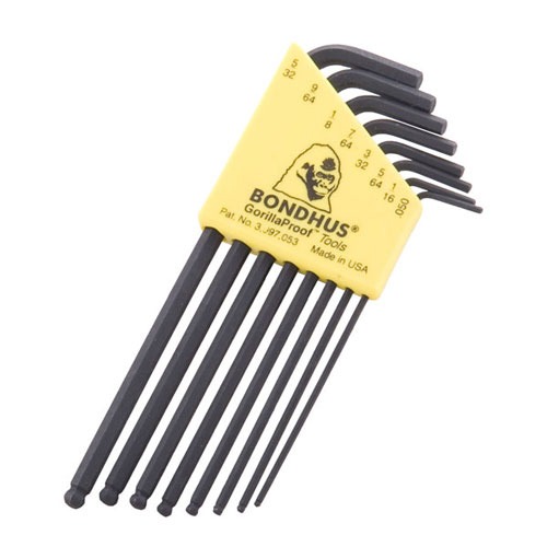 BALLDRIVER® HEX KEY L-WRENCH SETS BALLDRIVER STANDARD HEX KEY L-WRENCH (.050-5/32) 8-PIECE SET BALLDRIVER® HEX KEY L-WRENCH SETS BALLDRIVER STANDARD HEX KEY L-WRENCH (.050-5/32) 8-PIECE SET