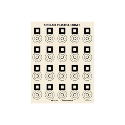 SINCLAIR BENCHREST PRACTICE TARGET (25 PACK) BRENCHREST PRACTICE TARGETS 25 PACK