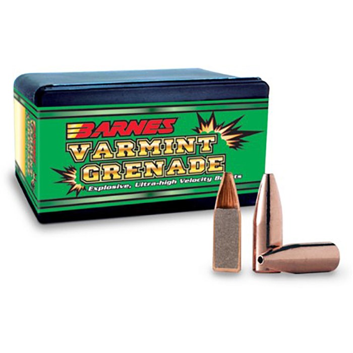 VARMINT GRENADE 20 CALIBER (0.204”) FLAT BASE BULLETS VARMINT GRENADE 20 CALIBER (0.204”) FB 26GR 100/BOX