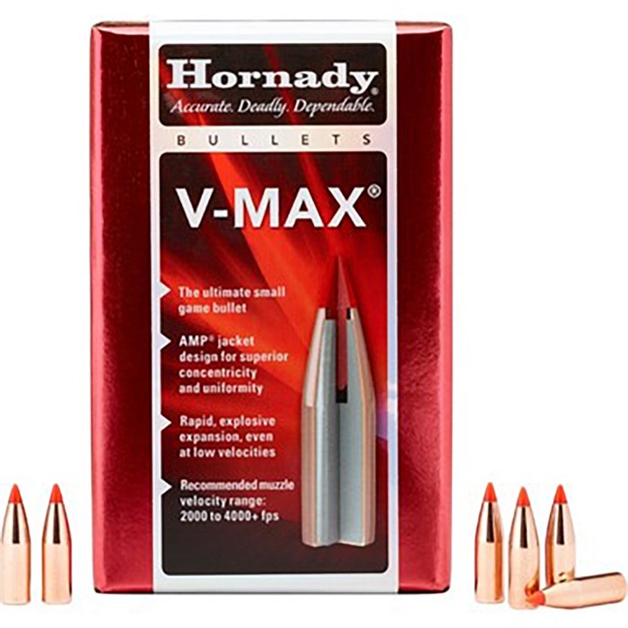 V-MAX 25 CALIBER (0.257”) V-MAX BULLETS V-MAX® 25 CALIBER (0.257”) 75GR POLYMER TIPPED 100/BOX