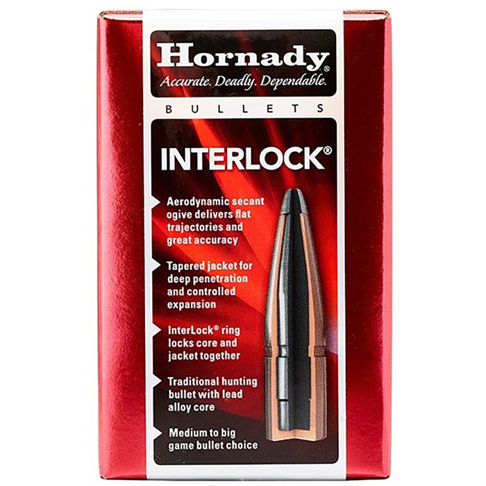 INTERLOCK® 30 CALIBER (0.308′) RIFLE BULLETS INTERLOCK 30 CALIBER (0.308”) 150GR ROUND NOSE 100/BOX INTERLOCK® 30 CALIBER (0.308′) RIFLE BULLETS INTERLOCK 30 CALIBER (0.308”) 150GR ROUND NOSE 100/BOX
