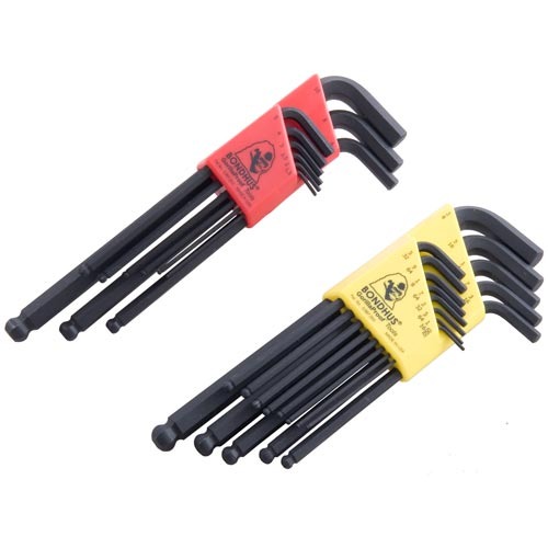 BALLDRIVER® HEX KEY L-WRENCH SETS BALLDRIVER STANDARD & METRIC HEX KEY L-WRENCH 22-PIECE SET BALLDRIVER® HEX KEY L-WRENCH SETS BALLDRIVER STANDARD & METRIC HEX KEY L-WRENCH 22-PIECE SET