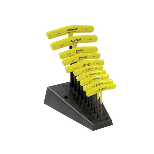 T-HANDLE HEX TOOL SET W/STAND SAE HEX T-HANDLE 10-PIECE SET T-HANDLE HEX TOOL SET W/STAND SAE HEX T-HANDLE 10-PIECE SET