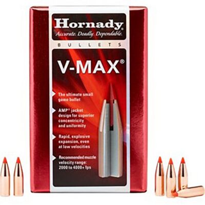 V-MAX 22 CALIBER (0.224′) POLYMER TIP FLAT BASE RIFLE BULLETS V-MAX 22 CALIBER (0.224”) 55GR PTFB 250/BOX