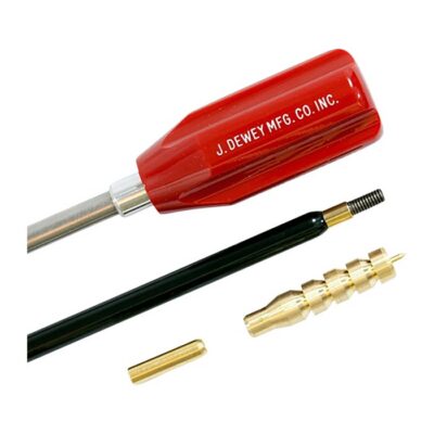 DEWEY ROD 50 CAL RIFLE 54″ 2PC W/JAG/BRUSH & ADAP