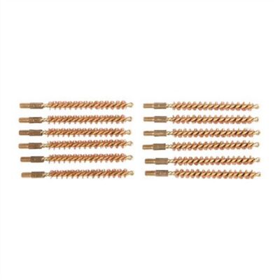 Dozen Pack Bronze Rifle Brushes BRONZE RIFLE BORE BRUSH, 6MM, 8-32M, 12 PACK