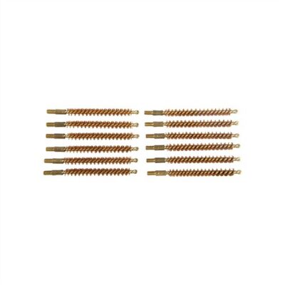 Dozen Pack Bronze Rifle Brushes BRONZE RIFLE BORE BRUSH, 25 CALIBER, 8-32M, 12 PACK