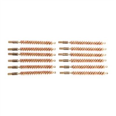 Dozen Pack Bronze Rifle Brushes BRONZE RIFLE BORE BRUSH, 6.5MM, 8-32M, 12 PACK