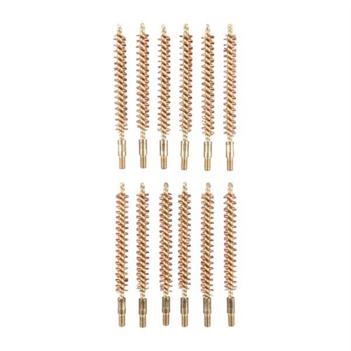 Dozen Pack Bronze Rifle Brushes BRONZE RIFLE BORE BRUSH, 270 CALIBER, 8-32M, 12 PACK