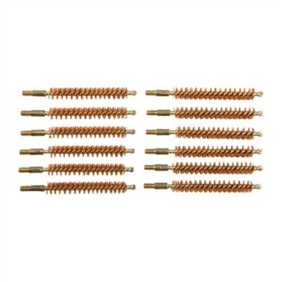 Dozen Pack Bronze Rifle Brushes BRONZE RIFLE BORE BRUSH, 8MM, 8-32M, 12 PACK