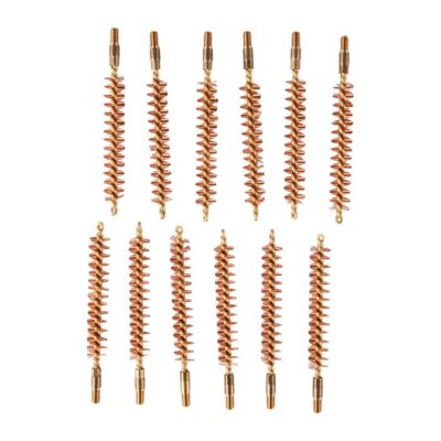 Dozen Pack Bronze Rifle Brushes BRONZE RIFLE BORE BRUSH, 41 CALIBER, 8-32M, 12 PACK