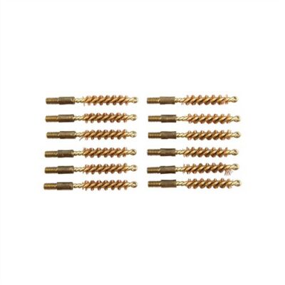 Dozen Pack Bronze Pistol Brushes BRONZE PISTOL BRUSH, 22 CALIBER, 8-32M, 12 PACK