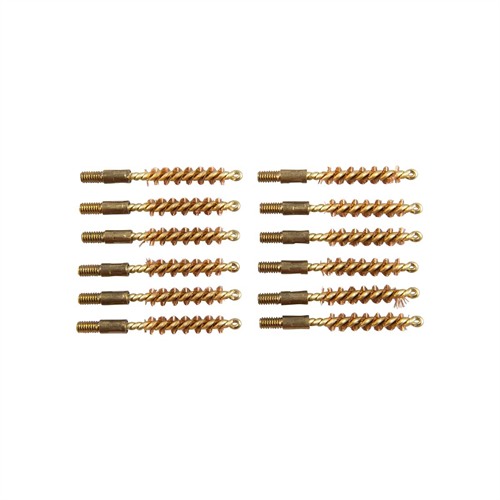 Dozen Pack Bronze Pistol Brushes BRONZE PISTOL BRUSH, 22 CALIBER, 8-32M, 12 PACK Dozen Pack Bronze Pistol Brushes BRONZE PISTOL BRUSH, 22 CALIBER, 8-32M, 12 PACK