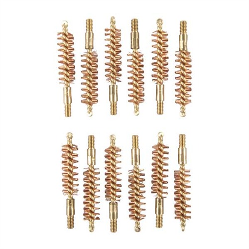 Dozen Pack Bronze Pistol Brushes BRONZE PISTOL BRUSH, 9MM/38/357 CALIBER, 8-32M, 12 PACK Dozen Pack Bronze Pistol Brushes BRONZE PISTOL BRUSH, 9MM/38/357 CALIBER, 8-32M, 12 PACK