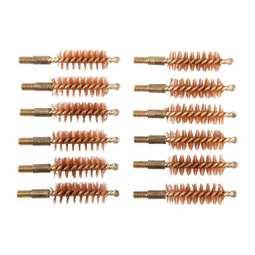 Dozen Pack Bronze Pistol Brushes BRONZE PISTOL BRUSH, 10MM/40/41 CALIBER, 8-32M, 12 PACK Dozen Pack Bronze Pistol Brushes BRONZE PISTOL BRUSH, 10MM/40/41 CALIBER, 8-32M, 12 PACK