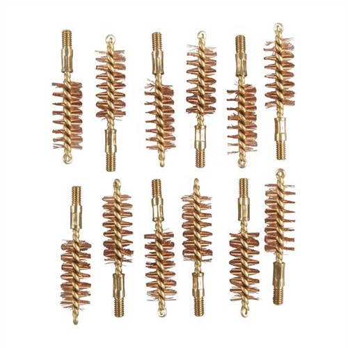 Dozen Pack Bronze Pistol Brushes BRONZE PISTOL BRUSH, 44/45 CALIBER, 8-32M, 12 PACK Dozen Pack Bronze Pistol Brushes BRONZE PISTOL BRUSH, 44/45 CALIBER, 8-32M, 12 PACK