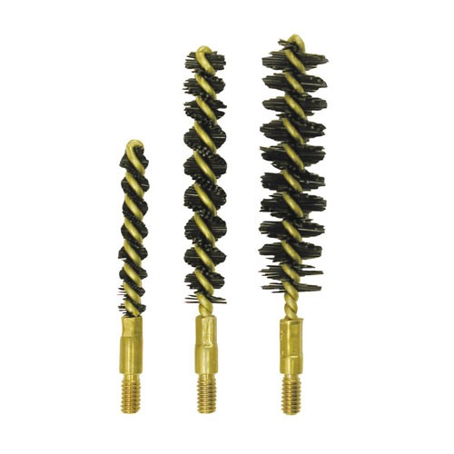 Dozen Pack Nylon Rifle Brushes NYLON RIFLE BORE BRUSH, 22 CALIBER, 8-32M, 12 PACK