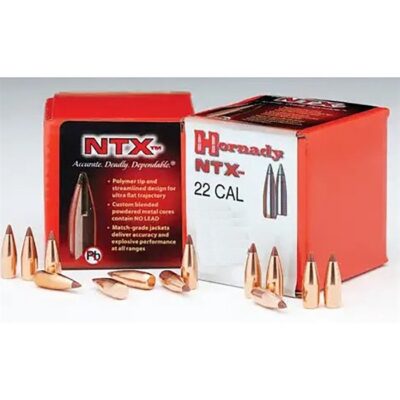 NTX 20 CALIBER (.204”) RIFLE BULLETS NTX 20 CALIBER (0.204”) 24GR LEAD FREE POLYMER TIP 100/BOX