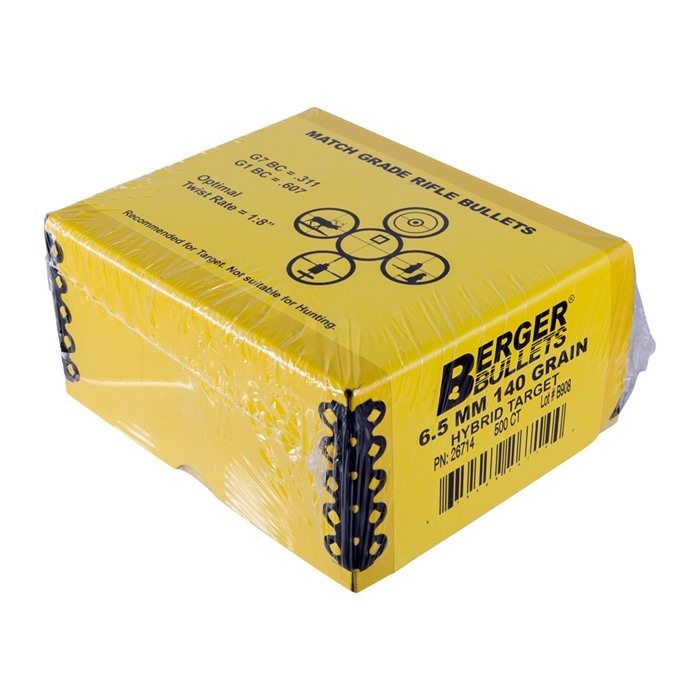 6.5MM (0.264”) HYBRID BOAT TAIL BULLETS 6.5MM (0.264”) 140GR HYBRID BOAT TAIL 500/BOX