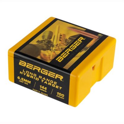 6.5MM LONG RANGE HYBRID TARGET BULLETS 6.5MM (0.264”) 144GR LONG RANGE HYBRID TARGET 100/BOX