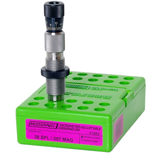 ADJUSTABLE PROFILE CRIMP DIES 38 SPECIAL/357 MAGNUM ADJUSTABLE PROFILE CRIMP DIE ADJUSTABLE PROFILE CRIMP DIES 38 SPECIAL/357 MAGNUM ADJUSTABLE PROFILE CRIMP DIE