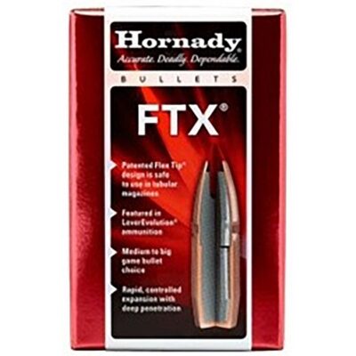 30 CALIBER (.308”) 135 GRAIN FTX BULLETS FTX .30 CAL. (0.308”) 135GR POLYMER TIP W/CANNELURE 100/BOX