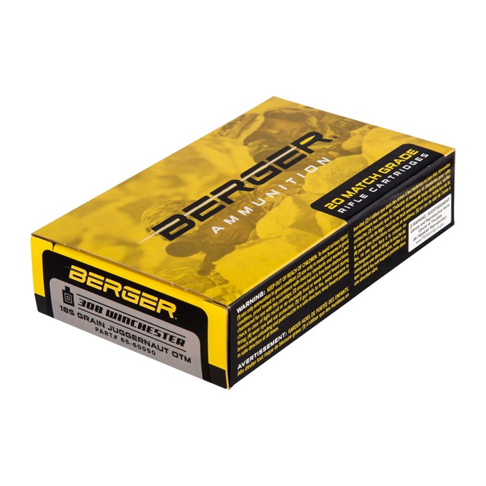 MATCH GRADE TACTICAL 308 WINCHESTER OTM TACTICAL JHP RIFLE AMMO MATCH GRADE TACTICAL 308 WIN 185GR JUGGERNAUT OTM 20/BOX