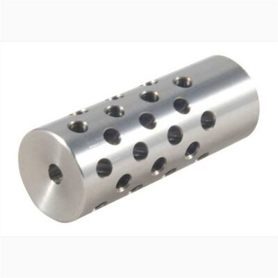 #4 MUZZLE BRAKE 22 CALIBER #4 MUZZLE BRAKE 22 CALIBER 5/8-24 CHROME MOLY SILVER