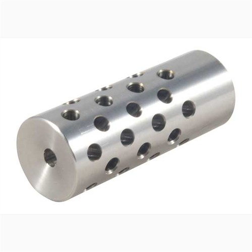 #4 MUZZLE BRAKE 22 CALIBER #4 MUZZLE BRAKE 22 CALIBER 5/8-24 CHROME MOLY SILVER #4 MUZZLE BRAKE 22 CALIBER #4 MUZZLE BRAKE 22 CALIBER 5/8-24 CHROME MOLY SILVER