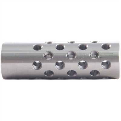#3 MUZZLE BRAKE 22 CALIBER #3 MUZZLE BRAKE 22 CALIBER 9/16-24 SS SILVER