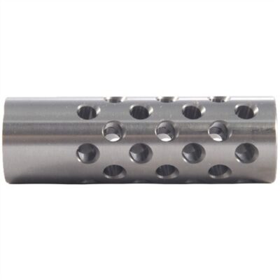 #3 MUZZLE BRAKE 22 CALIBER #3 MUZZLE BRAKE 22 CALIBER 5/8-24 SS SILVER