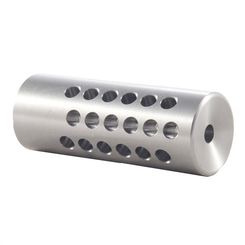 VARMINT MUZZLE BRAKE 20 CALIBER VARMINT MUZZLE BRAKE 20 CALIBER 5/8-24 SS SILVER VARMINT MUZZLE BRAKE 20 CALIBER VARMINT MUZZLE BRAKE 20 CALIBER 5/8-24 SS SILVER