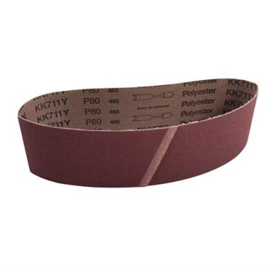SANDING BELTS 80 GRIT 3” (7.6CM) X 25 7/32” (64CM)