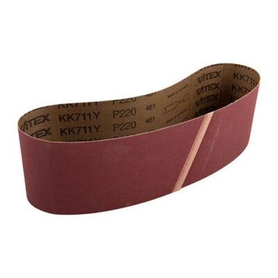 SANDING BELTS 220 GRIT 3” (7.6CM) X 25 7/32” (64CM)