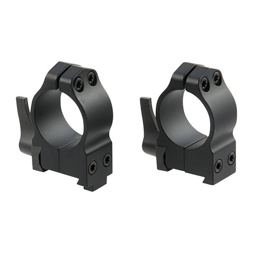 CZ 550 QUICK DETACH SCOPE RINGS 1” MEDIUM (0.925”) QD 19MM DOVETAIL RINGS, BLACK
